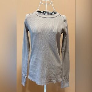 We The Free Thermal Waffle Long Sleeve Top S